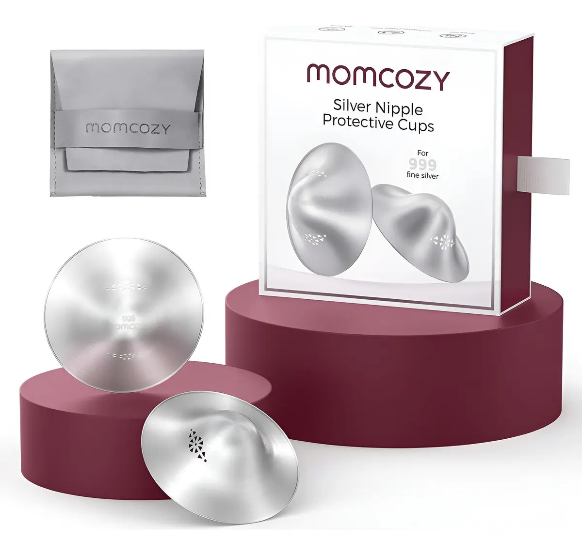 Momcozy Plata Protector De Pezón De Lactancia Para Amamantar Talla 45Mm