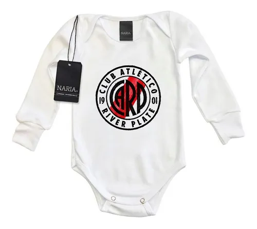 Body Bebe Manga Larga River Plate Dibujo Art Logo Deri6