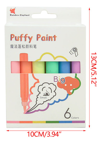 Canetas De Desenho De Pipoca Diy Puffy Pen Puffy 3 Dart Safe