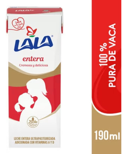 Leche Lala Entera 190 Ml 12 Piezas