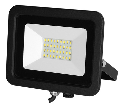 Illux Reflector Led 30w Exterior Sobreponer Rl-3630.n Color de la carcasa Negro Color de la luz Blanco frío