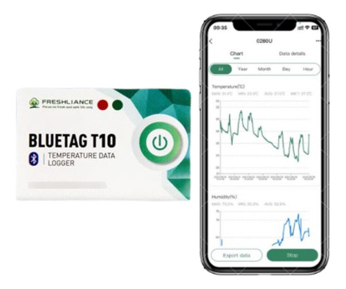 Data Logger Termografo Digital Temperatura Humedad Blueetoth