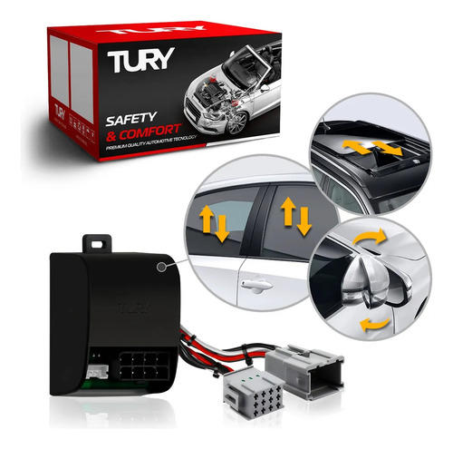 Módulo Vidro E Retrovisor City Hrv Vezel Crv Plug And Play