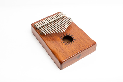 Kalimba Walter Profesional Madera Caoba 17 Notas Acero Funda