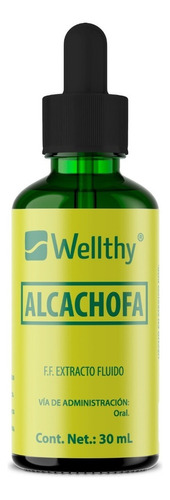 Wellthy Extracto De Alcachofa 30 Ml, Sin sabor