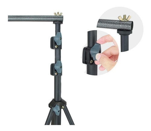Soporte Linco Uso Rudo Para Ciclorama + Fondo Verde 1.7x3.5m