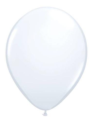 Balão Aniversário Qualatex Sensacional 12 Polegadas 15und Cor Branco