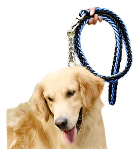 Heavy Duty Perro Correa Ajustable Collar Trenzado 4,3 Pies C