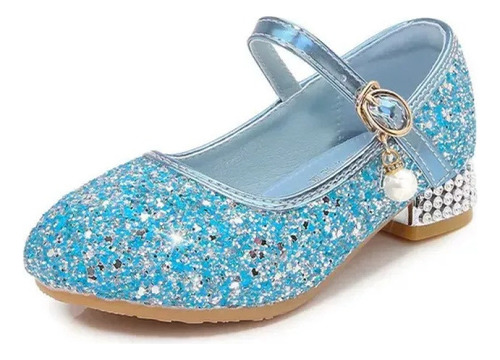 Sapatos De Princesa Com Lantejoulas Prateadas Para Meninas