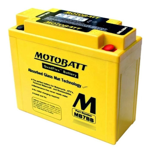 Bateria Motobatt Mb7bb Nx 200, Nx 350, Xt 225, (yb7b-b)