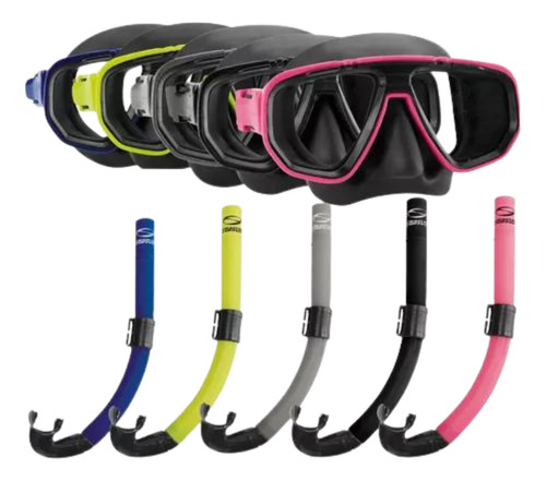 Kit Dua Mergulho Seasub Kit Snoke -snorkel E Oculos Mergulho