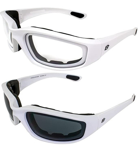 Birdz Oriole - Gafas Acolchadas Para Motocicleta, Transpare.