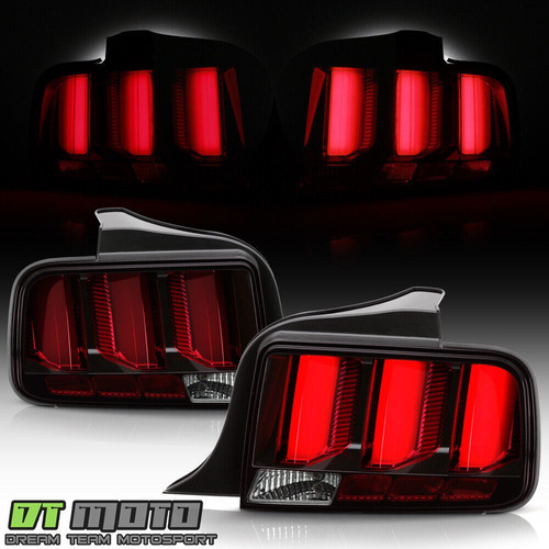 Par Micas Traseras Negro Led Ford Mustang Shelby 2007 5.4l