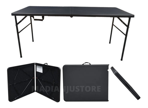 Mainstays Mesa Plegable 152 Negro/transportable/lavable +