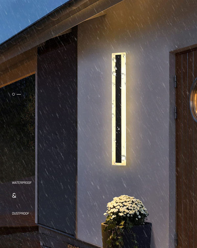 Lâmpada de parede longa LED moderna impermeável Aidenkid Ip65