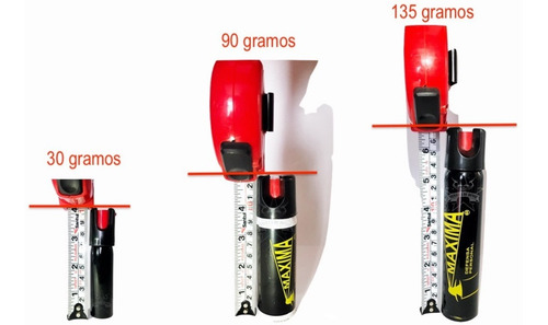 3 Pzas. Efectivo Gas Pimienta Lacrimogeno 135 Gramos