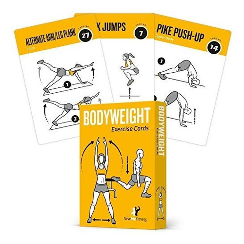 Tarjetas De Ejercicio Peso Corporal Home Gym Workout Entrena