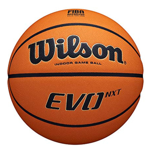 Wilson Basketball Evo Nxt Fiba Game Ball, Mixed Leather,