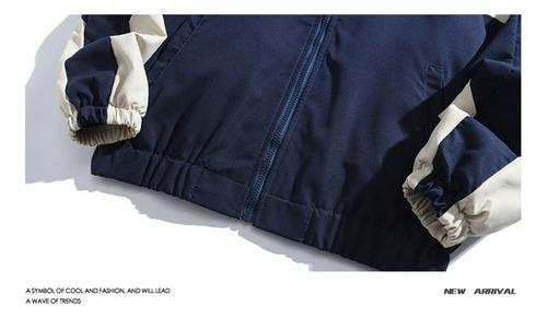 Chaqueta Cortavientos Japonesa Retro Con Patchwork Unissax