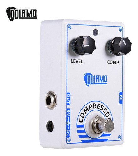 Pedal De Efecto Compresor De Guitarra Electrica Dolamo D-1 Color Blanco