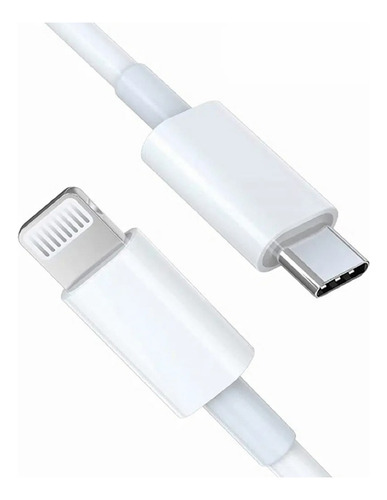 Cabo Carregador Turbo Tipo C Lightning Para iPhone 8 Plus X Xr 11 12 13 14 Pro Max Cor Branco Unlimited Empire