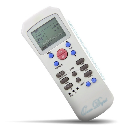 Imagen 1 de 9 de Control Remoto Aire Acondicionado Para Surrey Carrier R14a-e