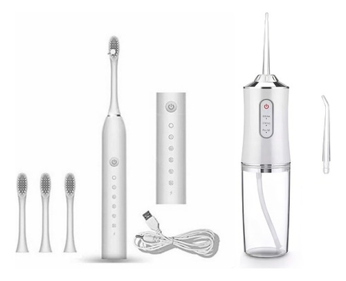 Set Cepillo Dental Electrico + Irrigador Bucal Recargable