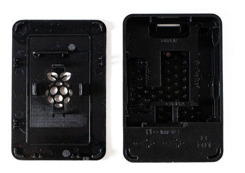 Carcasa De Plástico Abs Para Raspberry Pi 4b Color Negro