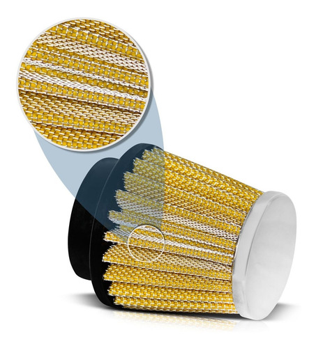 Filtro Esportivo 43mm Yamaha Burgman 125 2007 A 19 Amarelo