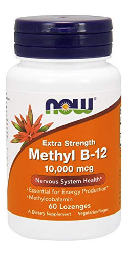 Suplemento Vitamina B12 Metil B-12, 10 000 Mcg, 60 Pastillas