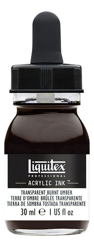 Tinta Acrilica Liquitex Lx Professional Ink Color A Escoger Color Transparent Burnt Umber - Sombra Tostada Transpare