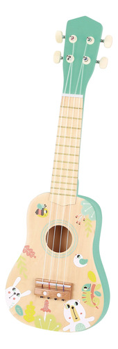 Tookyland Juguete De Ukelele De Madera De 4 Cuerdas, Mini I.