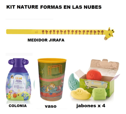 Kit Nature Formas En Las Nubes + Jirafa Medidora Natura