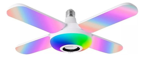 Ampolleta Foco Parlante Led Colores Con Control Y Bluetooth