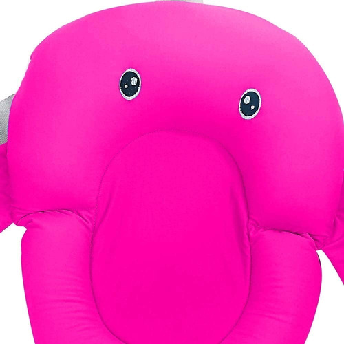 Almofada De Banho Flutuante Para Bebê Com Alça Rosa Escuro Cor Rosa-chiclete