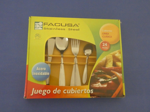 Set De Cubiertos Facusa X 24 Unidades .