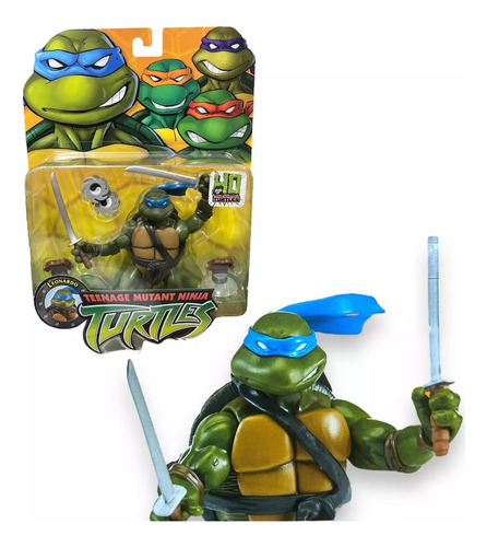 Tortugas Ninja Muñeco Arituculado Con Accesorios Edicion 40