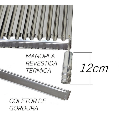Parrilla de barbacoa premoldeada 58x40
