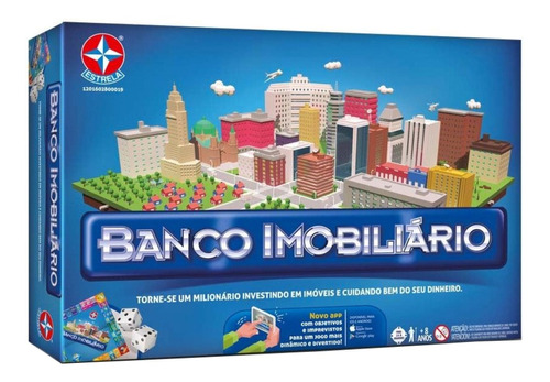 Jogo De Tabuleiro Banco Imobiliario Grande - Estrela