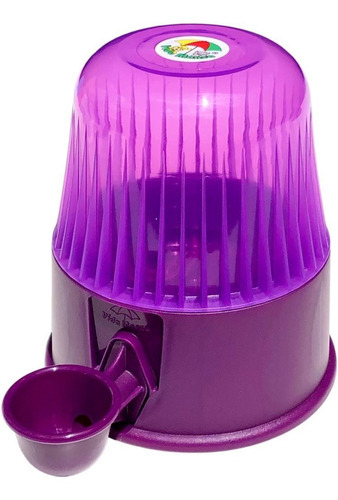 Bebedouro Vida Mansa Polipropileno Violeta Transparente 2l