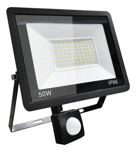 Led Exterior Con Sensor De Movimiento, 50w 6000k Luz Blanca