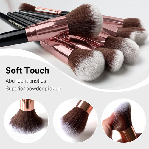 Juego De Brochas De Maquillaje Profesional Marca Modelo 2 Pi Color