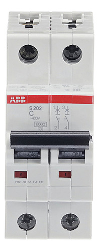 Interruptor Termomagnético S 202-c1 2p 1a 2cds252001r0014