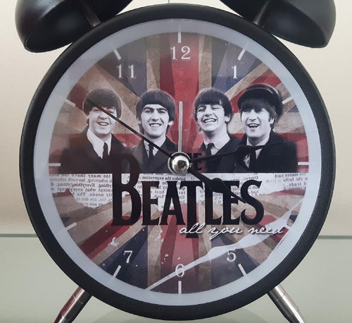 Imagen 2 de 2 de Reloj Despertador Estilo Vintage The Beatles - D Mesa Alarma