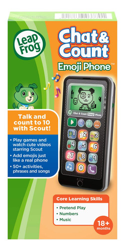 Telefone Com O Emoji Leapfrog Chat And Count, Preto