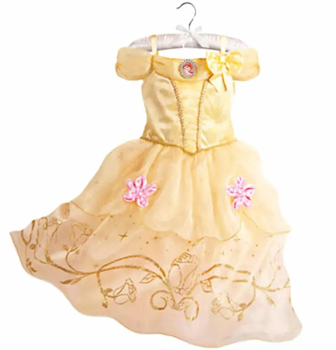 Vestido Disfraz Princesa Aurora La Bella Y La Bestia Talla 3