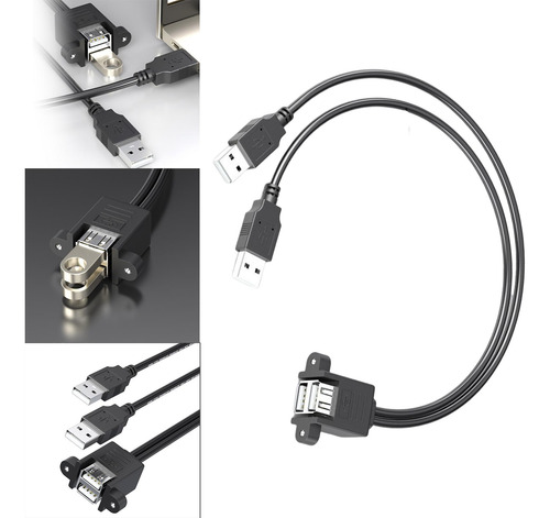3 Paquete De 2-4 Cables De Extensión Usb 2.0, 3 Piezas