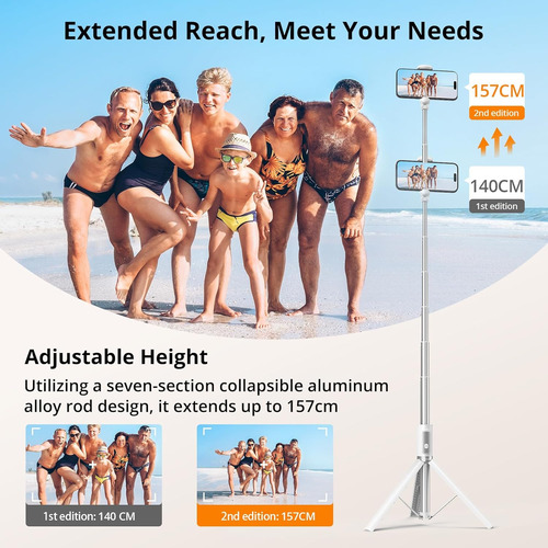 Atumtek 55 Selfie Stick Trípode, Todo-en-uno Extensible ...