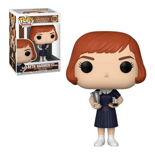Funko Pop Beth Harmon With Trophies