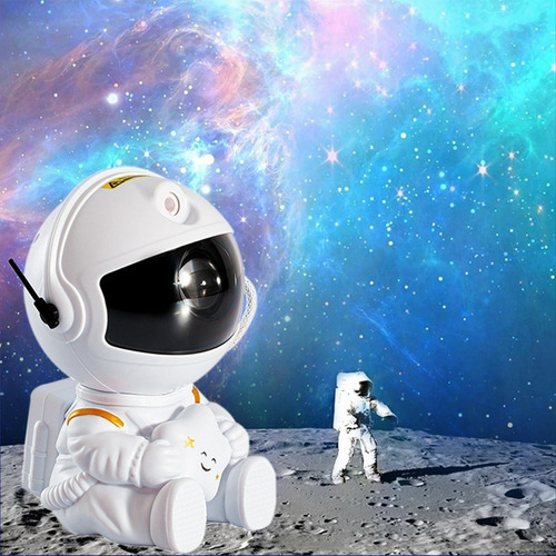 Proyector Luz Nocturna Astronauta Galaxia Cielo Estrellado